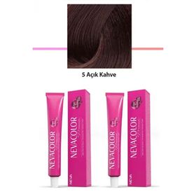 Neva Color 5 Açık Kahve Tüp 2x50 gr Saç Boyası