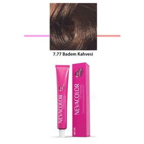 Neva Color 50 gr Premium 7.77 Badem Kahvesi Kalıcı Krem Saç Boyası