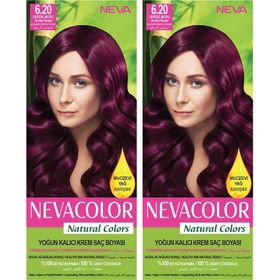 Neva Color 6.20 2'li Orkide Moru Krem Saç Boyası