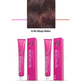 Neva Color 6.46 Akaju Bakır Tüp 2x50 gr Saç Boyası