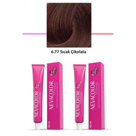 Neva Color 6.77 Sıcak Çikolata Tüp 2x50 gr Saç Boyası
