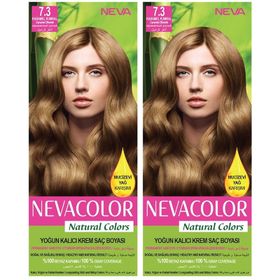 Neva Color 7.3 2'li Karamel Kumral Krem Saç Boyası