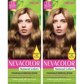 Neva Color 7.3 2'li Karamel Kumral Krem Saç Boyası