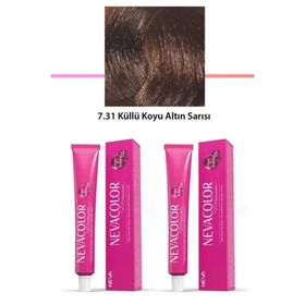 Neva Color 7.31 Küllü Koyu Altın Sarısı 2x50 gr Saç Boyası