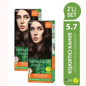 Neva Color Natural 2'li 5.7 Kışkırtıcı Kahve Saç Boyası Seti