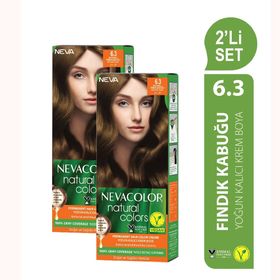 Neva Color Natural Colors 2'li 6.3 Fındık Kabuğu Set Saç Boyası