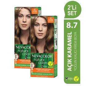 Neva Color Natural Colors 2'li 8.7 Açık Karamel Saç Boyası