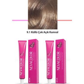Neva Color Premium 9.1 Küllü Çok Açık Kumral 2x50 gr Saç Boyası