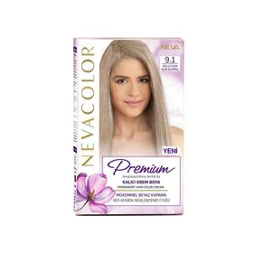 Neva Color Premium 9.1 Küllü Çok Açık Kumral Saç Boyası