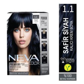 Neva Color Premium Koyu Siyah 1.1 Saç Boyası