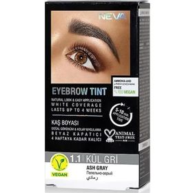 Neva Eyebrow Tint Vegan 1.1 Kül Gri Kaş Boyası Seti