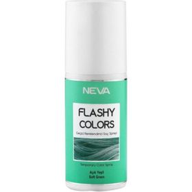 Neva Flashy Colors Geçici Renk Açık Yeşil 75 ml Saç Spreyi
