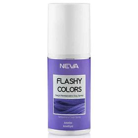 Neva Flashy Colors Geçici Renk Ametist 75 ml Saç Spreyi