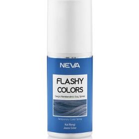 Neva Flashy Colors Geçici Renkli Kot Rengi 75 ml Saç Spreyi