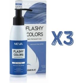 Neva Flashy Colors Kot Rengi Yarı Kalıcı 3x100 ml Saç Boyası
