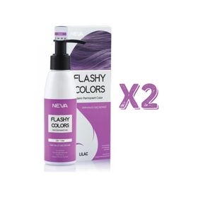 Neva Flashy Colors Lila Yarı Kalıcı 2x100 ml Saç Boyası
