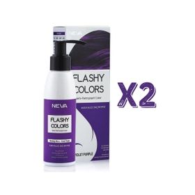 Neva Flashy Colors Menekşe Moru Yarı Kalıcı 2x100 ml Saç Boyası