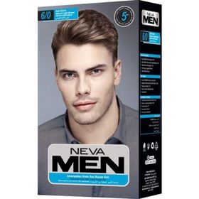 Neva Men 6-0 Açık Kahve Amonyaksız Krem Saç Boyası Seti