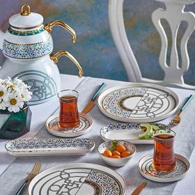 Neva Mentol Jülide 26 Parça Kahvaltı Takımı