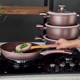 Neva N2658 Roselina 7 Parça Granit Tencere Seti