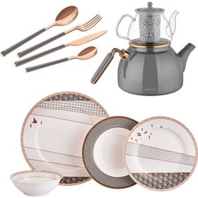Neva N2938 Grizay Koro 3 Öğün 1 Set Tabak