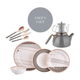 Neva N2938 Grizay Koro 3 Öğün 1 Set Tabak