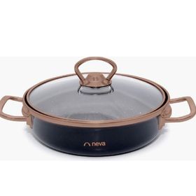 Neva N2982 Bitter Graye Siyah 18 cm Kapaklı Sahan