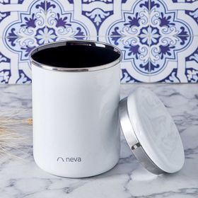 Neva N3099 Lilyum Beyaz 1300 cc Emaye Kavanoz