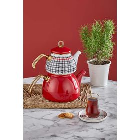 Neva N3248 Berry Kazayağı Emaye Çaydanlık Takımı