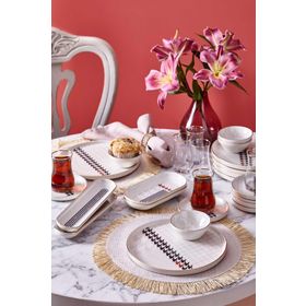 Neva N3257 Berry Kazayağı 26 Parça 6 Kişilik Kahvaltı Takımı