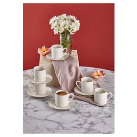 Neva N3263 Lilyum Plus 12 Parça 6 Kişilik Kahve Fincan Takımı