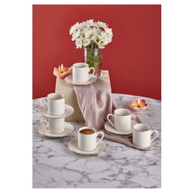 Neva N3263 Lilyum Plus 12 Parça 6 Kişilik Kahve Fincan Takımı