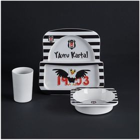 Neva N3375 Beşiktaş Lisanslı 3 Parça Mama Takımı