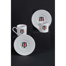 Neva N3422 Beşiktaş Arma 2'li Kahve Fincan Takımı