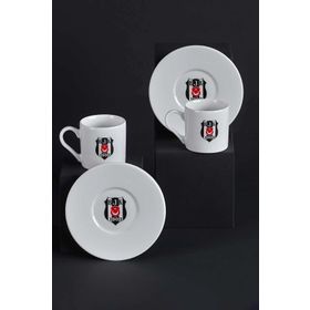 Neva N3422 Beşiktaş Arma 2'li Kahve Fincan Takımı