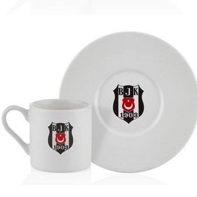 Neva N3422 Beşiktaş Lisanslı Arma Logo 2'li Kahve Fincan Takımı