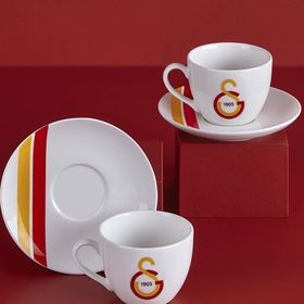 Neva N3474 Galatasaray Lisanslı Arma Logo 2'li Çay Fincan Takımı