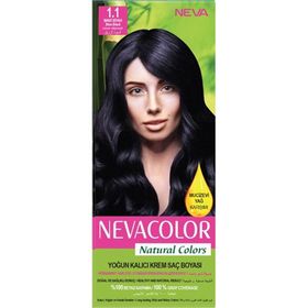 Neva Natural Color 1.1 Mavi Siyah Saç Boyası