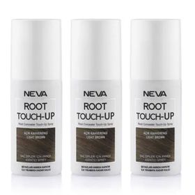 Neva Root Touch Up Sprey Açık Kahve 3x75 ml Saç Boyası