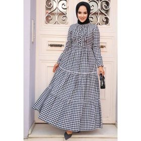 Neva Style 2702 Lacivert Tesettür Elbise