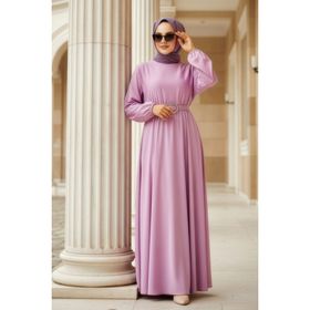 Neva Style 5727 Lila Tesettür Elbise