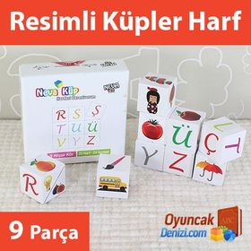 Neva Toys Neva Harfleri Öğreniyorum Küp Blok