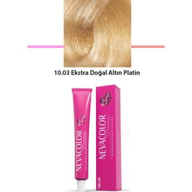 Nevacolor 10.03 Ekstra Doğal Altın Platin 50 gr Tüp Saç Boyası
