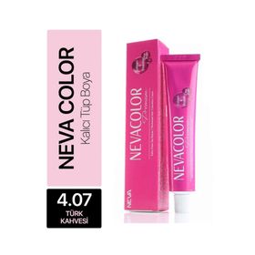 Nevacolor 4.07 Türk Kahvesi Tüp Saç Boyası
