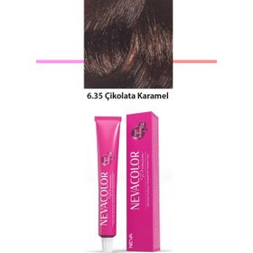 Nevacolor 6.35 Çikolata Karamel 50 gr Tüp Saç Boyası