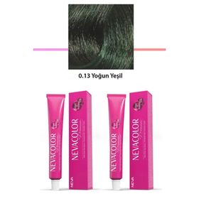 Nevacolor Premium 0.13 Yoğun Yeşil 2x50 ml Kalıcı Krem Saç Boyası