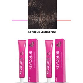 Nevacolor Premium 6.0 Yoğun Koyu Kumral 2x50 ml Kalıcı Krem Saç Boyası
