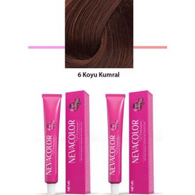 Nevacolor Premium 6 Koyu Kumral 2x50 ml Kalıcı Krem Saç Boyası