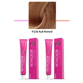 Nevacolor Premium 9 Çok Açık Kumral 2x50 ml Kalıcı Krem Saç Boyası