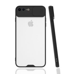 Nevarium Apple iPhone 7 Plus Uyumlu Kamera Korumalı Lensli Silikon Kılıf